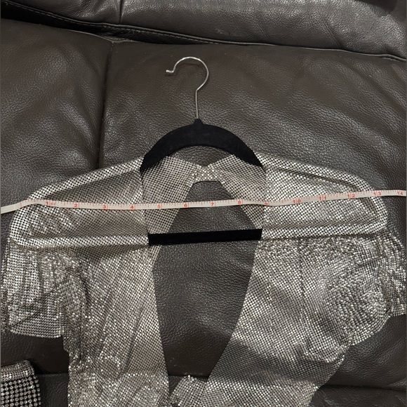 Fannie Schiavoni Set Silver Top & Skirt - Picture 4 of 7